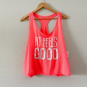 NWT Aeropostale Live. Love. Dream Pink Racer Back Tank Top Size XL